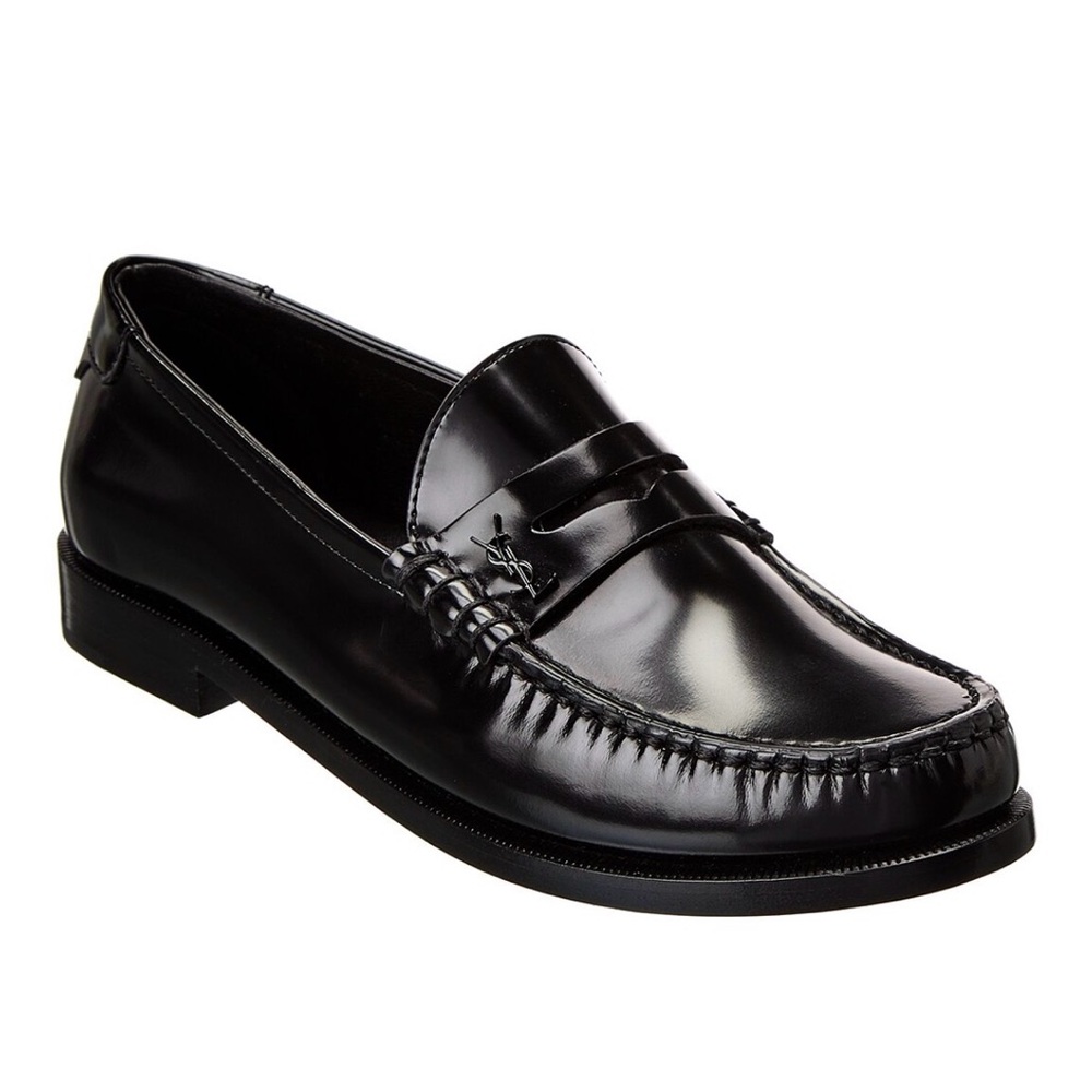 Saint Laurent Le Loafer Leather Penny Loafer - Womens - Size 40
